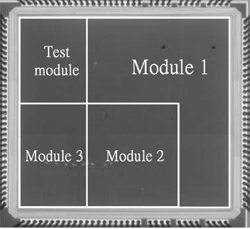 1734 IEEE JOURNAL OF SOLID-STATE CIRCUITS, VOL. 40, NO. 8, AUGUST 2005 Fig. 12. Microphotograph of the proposed FFT/IFFT processor. achieved by using four data paths.