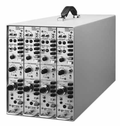 APPLICATION Fits standard 19-in (483-mm) electronic equipment rack Accepts up to ten 2310B Amplifiers AC line completely wired Wiring for remote calibration with Option Y 115 or 230 VAC switch