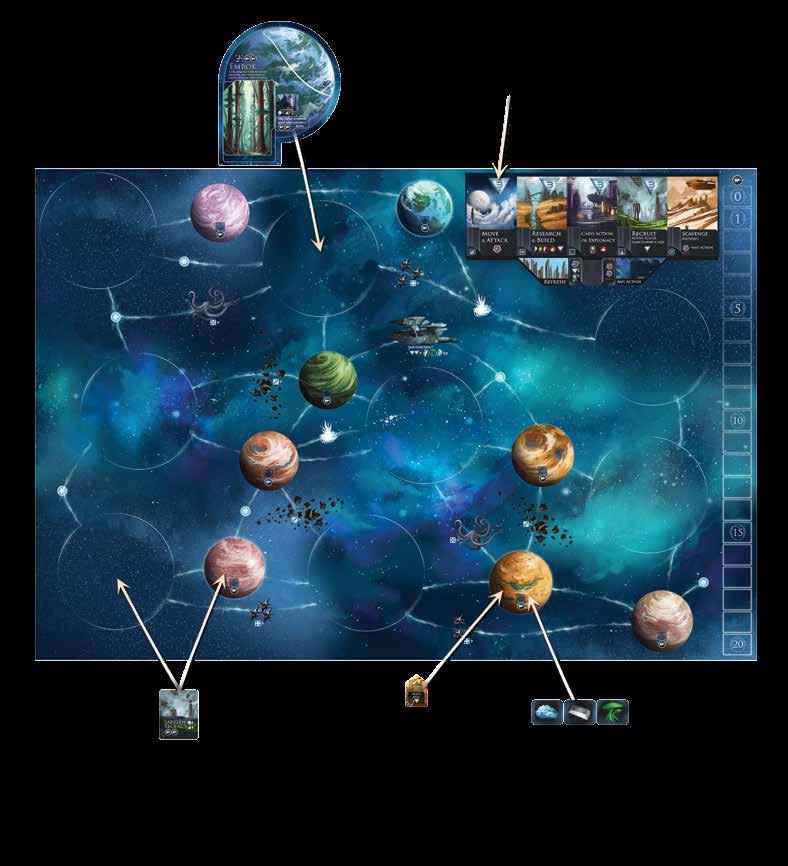Setup 1. Choose eight planets. Each game you must leave out one of these planets: Corzar, Korlo Zan, or Emrok. (Also do not use the planet Valka VII in the standard game.