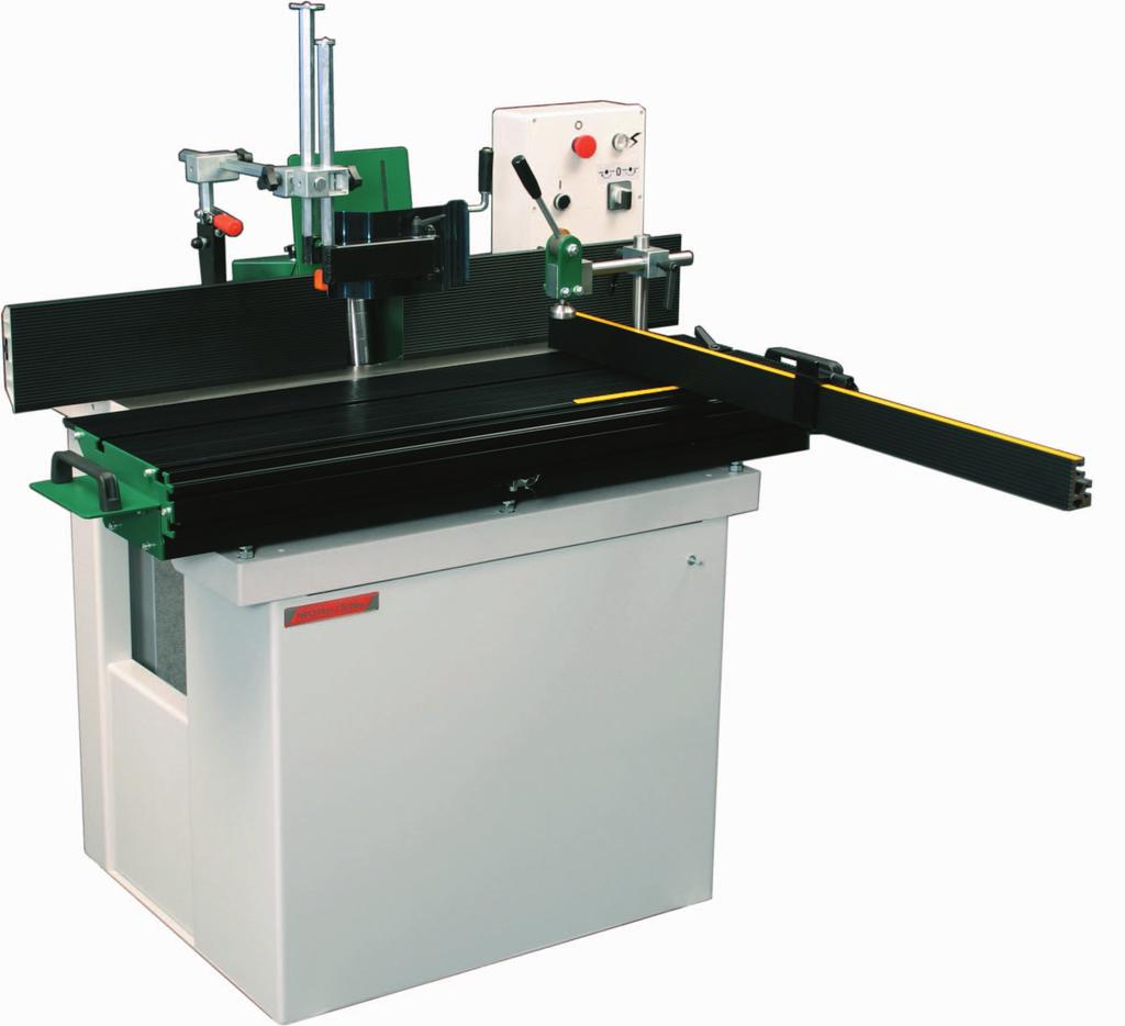 MF30 Multifunctional spindle moulder Spindle tilts through 270 degrees The spindle can be adjusted vertically and horizontally