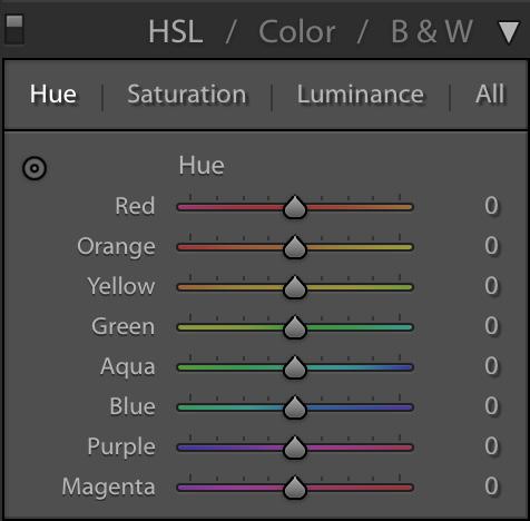 11. HUE SATURATION LUMINANCE (HSL) The Hue Saturation and Luminance adjuster or HSL is a tool designed to have precise control over specific tones and values of color within an