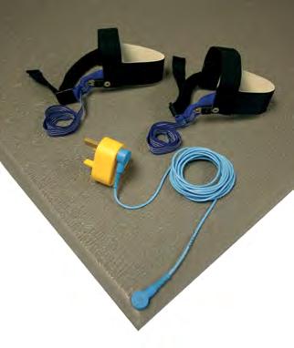 Each mat is supplied with a male stud to connect to common point wire Wrist band with 0mm male stud to connect to coil cord Coil cord 0mm male stud and 0mm female stud incorporating 4mm banana socket