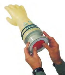 Electrical Safety Gloves Fully insulating gloves each test stamped for working voltages ranging from 500V up to 36,000V manufactured to EN60903 Leather overglove worn