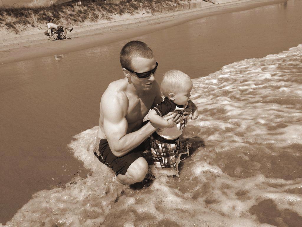 Me, and my son Noah. We were on a little vacation with my wife and family in Topsail, North Carolina. Why did I share all that with you?