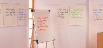 Flipchart Easels - Accessories Trapease paper hanging system Ingenious rail