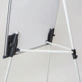 Hinged pad clamp with hangers for standard