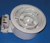 INDOOR NL-234-2P9 downlite circular luminaire is made of spun aluminium housing duly finished and powder coated white.