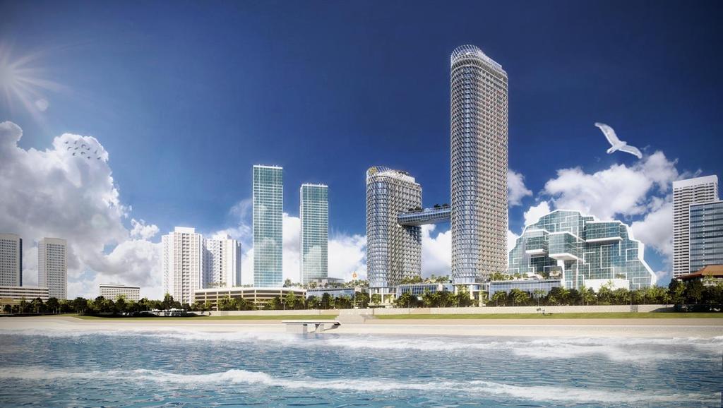 PHOTO CAPTION The Sapphire Residences at Colombo One on Galle Face From left