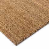 The fibers of the coir mat provide a rough surface, enabling wiping of shoes to remove and trap dirt before it can be tracked inside. These mats are suited for indoors use only.