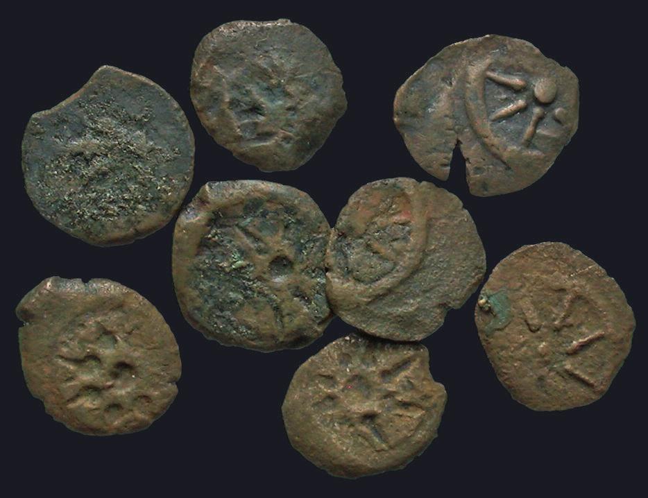 So we find that there are a lot of brockages of this coin and that most are badly struck. (Figure 17) It is interesting to think that at least one of the widow s coins might have been brockage.