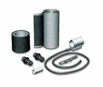 Accessories Grounding Kit Clip-on Type The standard ground kits facilitate easy installation with a pre-formed copper strap that eliminates the need for a coiling tool and prevents overtightening.
