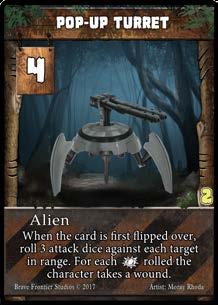 To fight the Alien, the player rolls their dice and sums the number of symbols that appear. If the number meets or exceeds the Alien s defensive value, it is successfully destroyed.