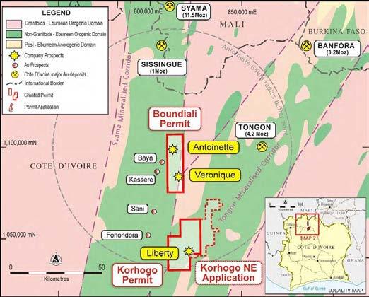 Project Location and Proposed Ownership 80% ownership interest in substantial 830km 2 position Targeting multi-million ounce gold project in the near term Intersection of the well-endowed Syama and
