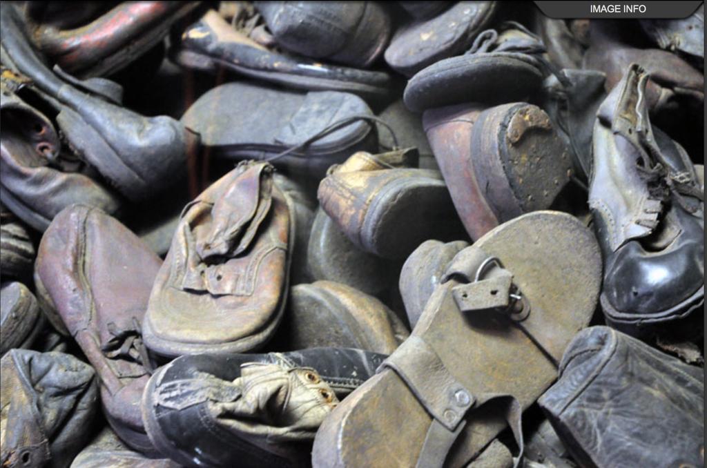 Below left: Rich Lofthus Photography, THE SHOES OF AUSCHWITZ, 2012.