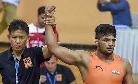 Sajan wins gold as India bag four medals on Day 1 of Junior Asian Wrestling Championships India's Greco Roman wrestler Sajan gave his blood and sweat before emerging champion in the 77kg category as