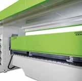 The machine's powerful motors contributes to a strong machine that works at high speed and precision. Folds upwards and downwards, no need to flip the material.