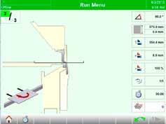 Interactive graphic pictures are shown to the operator with instructions like rotate or flip the part, a condition to correctly being able to produce complicated details.