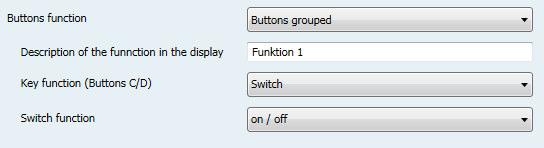 8.1.3 Switch The values for on and off can be assigned freely at the switching function for the grouped channels.