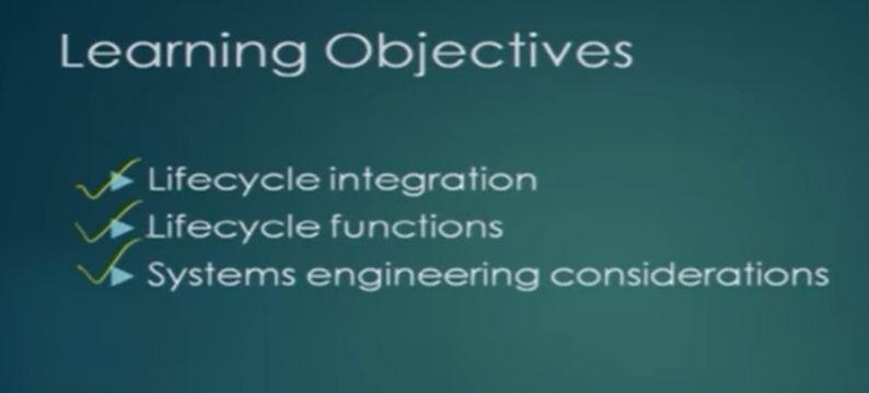 Systems Engineering Prof. Deepu Philip Department of Industrial & Management Engineering Indian Institute of Technology Kanpur Lecture - 04 SEM - Lifecycle Integration Good evening.