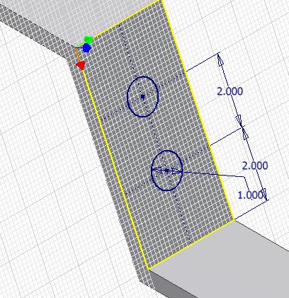 Inventor Self-paced ebook - Autodesk Inventor - Revised 2016-05-02 17-13 Step 18 Insert two circles locating their centers at the