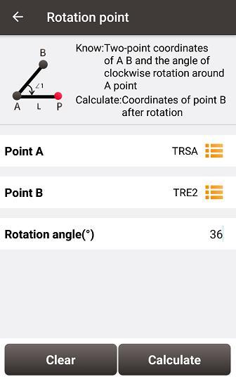 5.4 Rotation Point Given the coordinates of point A, B and the rotation angle (clockwise), calculate the coordinate of point B after rotation. Figure 5.