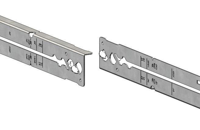 Fits into C-Channel notches in Butterﬂy Bracket. Item #LBARS4PK - 4 pack of bars included (Good for 1 ﬁxture).