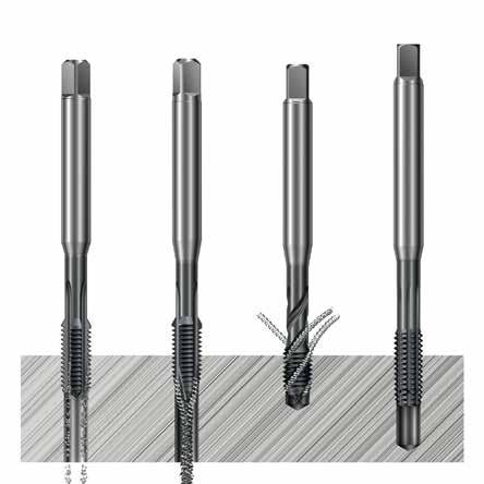 Tapping CoroTap 100 - Taps with straight flutes - Mainly used for short chipping materials like cast iron - Suitable for both through and blind holes CoroTap 300 - Taps with spiral flute grinding -