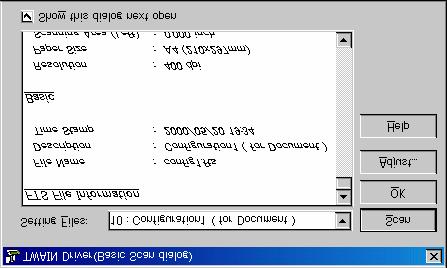 4.10 Basic Scan Dialog The basic scan dialog contains only the minimum functions required for scanning. The detailed setting functions of the main dialog have been omitted.