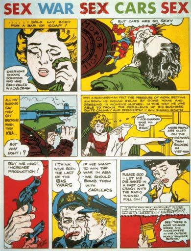 "Pop Art" refers to different artists 'interest in the images of mass media, advertising, comics and consumer products.