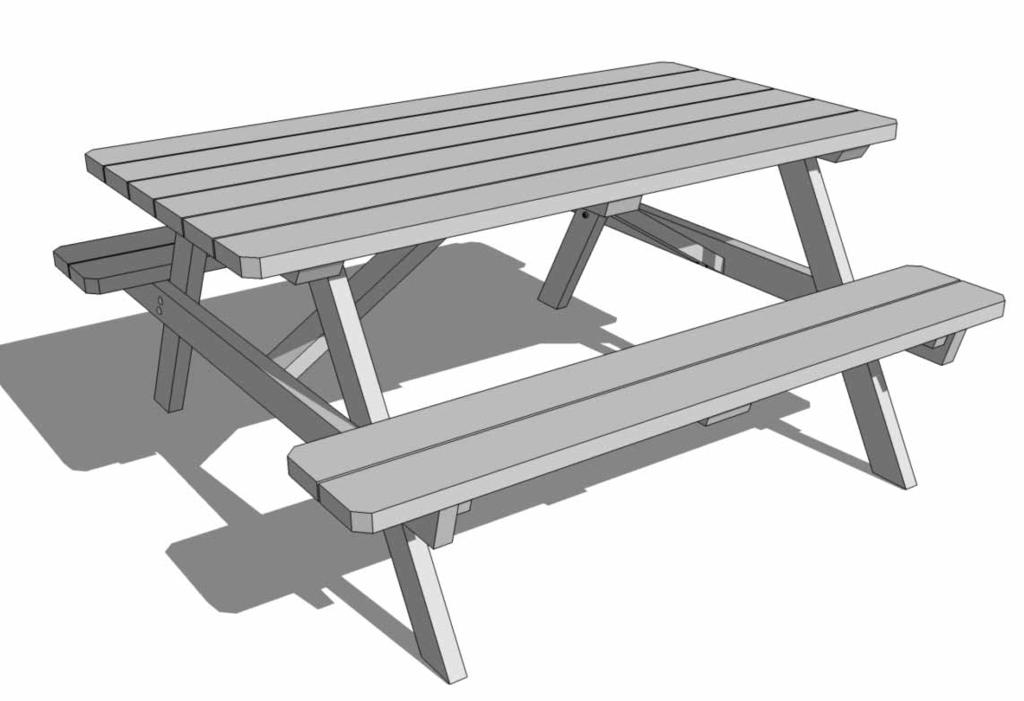 Revision #3 June 27th, 2017 Thank you for purchasing a Cedar Picnic Table. Please take the time to identify all the parts prior to assembly. Please use Safety Eye wear and Gloves while Assembling.