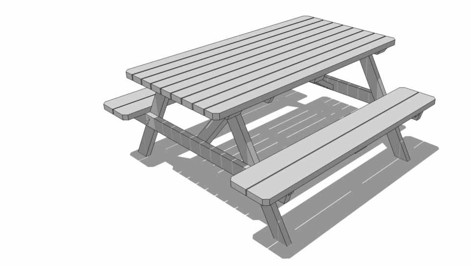 Congratulations on assembling your Cedar Picnic Table Note; The Cedar Picnic Table is shipped as an unfinished product.