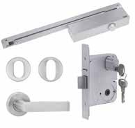 Simplicity Series Kits S1 Lever Kit Contents YSK/S1SS Simplicity Mortice Lock Simplicity Door Closer S1 Lever Passage Set No Latch Cylinder Escutcheon S1 Lever Kit with Turn Contents YSK/S1TSS