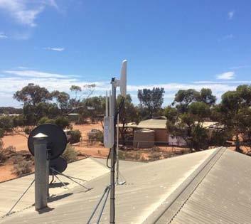 Remote Town Community Wi-Fi Ceduna - SA Satellite Backhaul from NBN cnpilot epmp1000 Wi-Fi - Rugged IP55APs and epmp for backhaul.