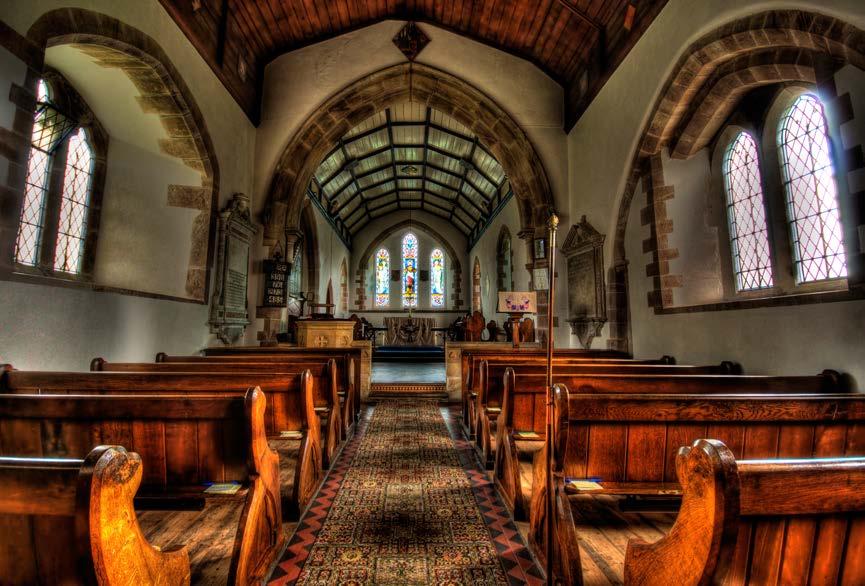 What has very popular in resent times is HDR multi-shot Tone Mapping. These are much more dramatic shots typical of the one I have created below using shots I took in my village church.