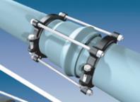 C 1.1 JOINT RESTRAINTS / BELL / SPIGOT JOINT / NEW & IN-SERVICE INSTALLATIONS/ (AWWA C-900) PVC PIPE: Restraint devices for nominal pipe sizes 4 inch through 12 inch shall consist of two split rings