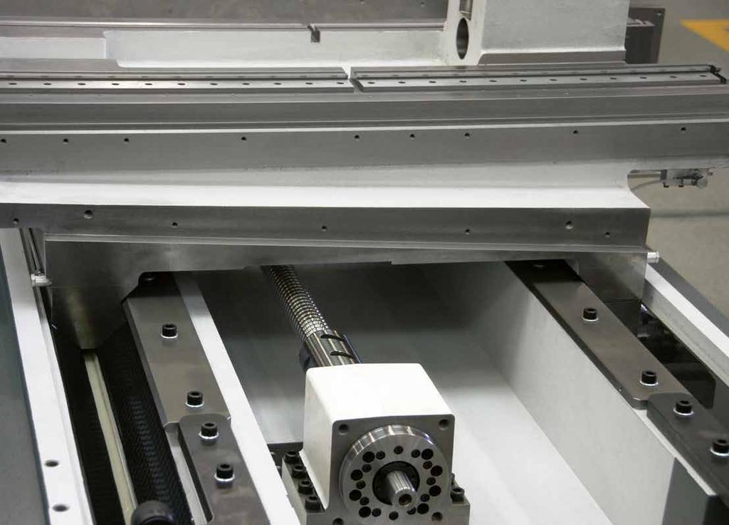 Cross-slides STUDER S22 7 1 High geometric traverse precision Effective covering of the guideways The X- and Z-axis are mounted in the form of cross slides; the workpiece table is firmly bolted to