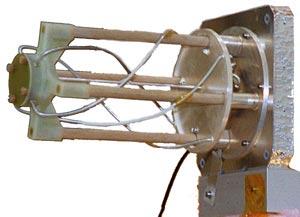 reflector element driven element director elements boom Figure 2: Typical Yagi-Uda antenna. Figure 1: Photograph of the quadrifilar helical UHF antenna deployed on the Mars Odyssey spacecraft.