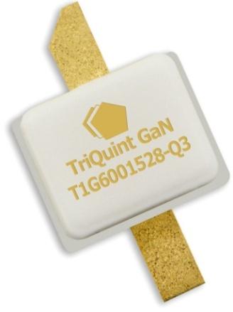 18 W (P3dB) discrete GaN on SiC HEMT which operates from DC to 6 GHz and typically provides > db gain at 6 GHz. The device is constructed with TriQuint s proven 0.