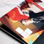 Very thin pages (made completely from photographic prints) and a full photo wrap