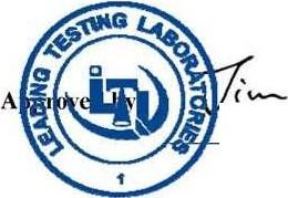 Quality Assured NVLAP LAB CODE 0096o-D LM-79-08 Test Report For Morris Products Inc.
