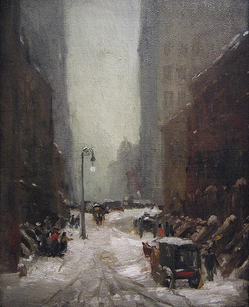 Snow in New York by Robert Henri The beginning of the 20 th century saw the emergence of the realist artistic movement, which was best known for portraying scenes of daily New York Life, especially