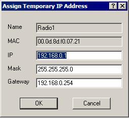 manually or with DHCP). Alternatively, you can select the Connect option in the AP Operations menu. Enter your password to log in to the radio. 5.4.