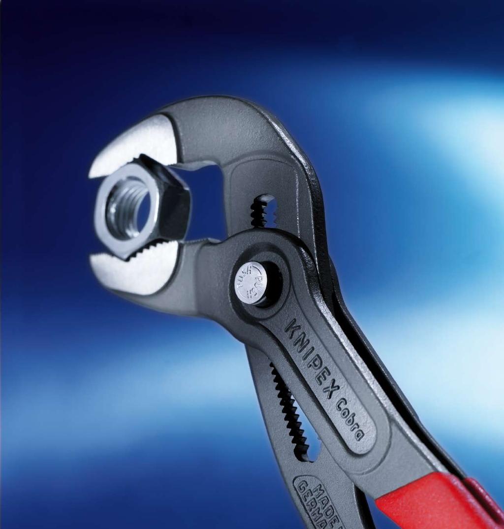 KNIPEX-Cobra Water Pump Pliers 6 sizes for workpieces up to 120 mm New product