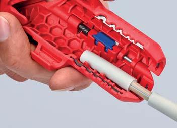 twisted pair) and coax cable Innovative, ergonomic pistol grip design for easy