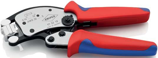 NEW PRODUCTS 2018 KNIPEX Twistor16 Self-adjusting crimping pliers for end sleeves