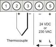 ORDER NUMBER (without options) Thermocouple Type B, E, J, K, L, N, R, S, T Supply 230 VAC M1-1TR4B.040X.570BD 156,00 Supply 24 VDC M1-1TR4B.040X.770BD 168,00 M 1-1 T R 4 B. 0 4 0 C.