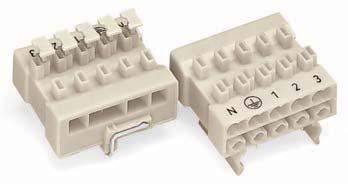 ) 00 Connection System with Phase Selection for Fluorescent Lighting Fixtures Power Supply Connectors 293 Series 0. - 2. mm "s" 1 AWG 20-14 "s" 0. - 0.7 mm "s" 1 AWG 20-18 "s" 2.