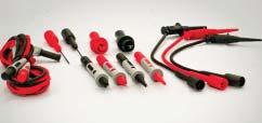 clips Includes two test leads (red and black), two test probes, mediumsized alligator clips and 4-mm banana plugs.