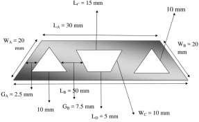 Volume No - 5, Issue No 5, September, 017 = 0 mm for the main microstrip parallelogram based patch antenna Since the slots of triangular shaped and parallelogram shaped has been cut from the main