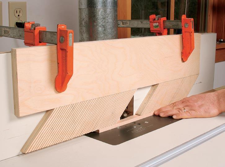 I use a featherboard for a pencil bead or for any other small molding, such as the slightly curved profile on dozens of pieces for a tambour door.
